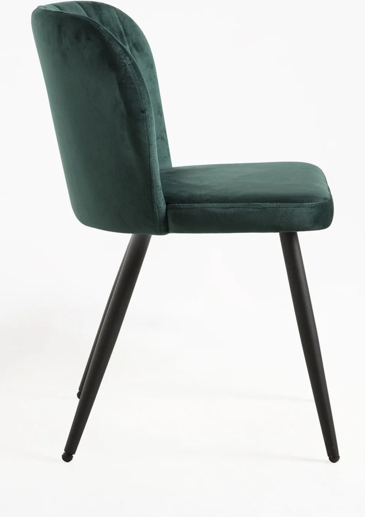 Zestaw 4 Krzese Luk Aksamitne