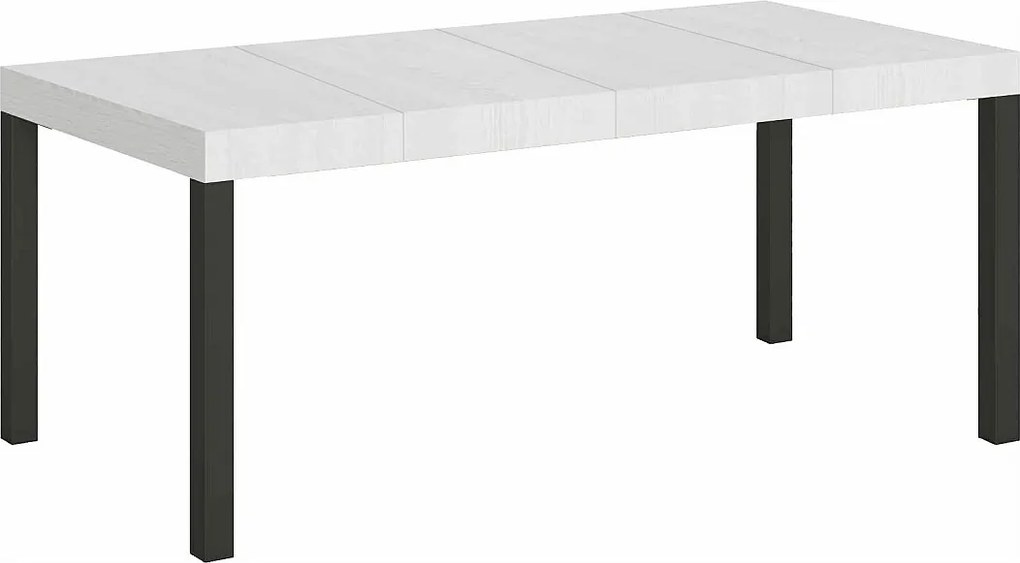 Stół rozkładany Everyday Premium 200/304x90 cm, jesion biały, nogi antracytowe