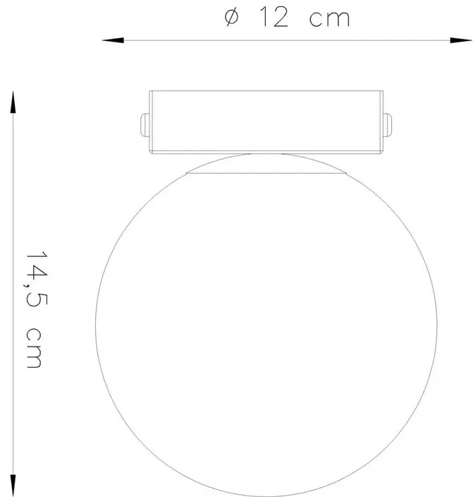 Biała mała lampa sufitowa kula - 4Q A163 P5-G52