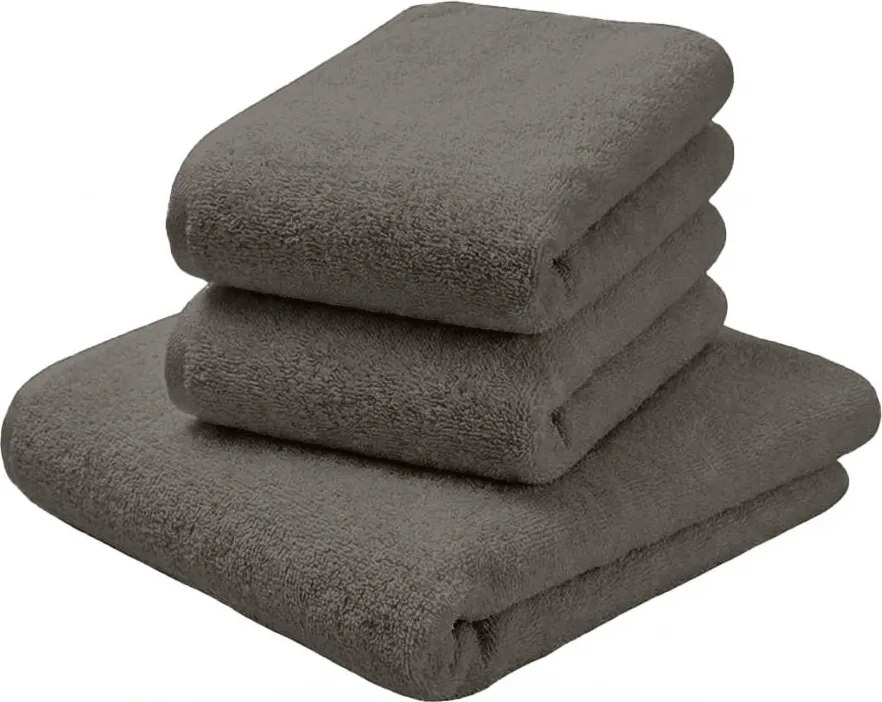 Ręcznik kąpielowy NORIELLE 70x140 cm ciemnoszary, 100% bawełna