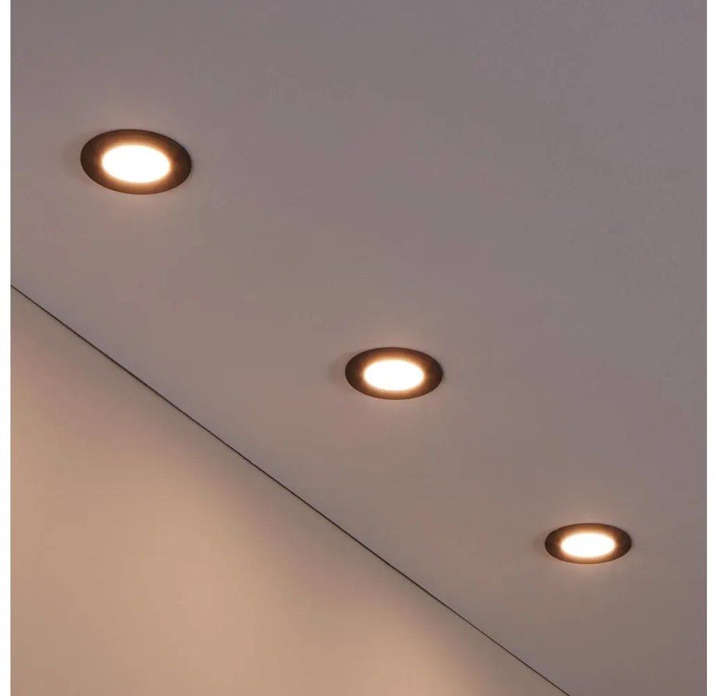 Eglo 31743 - Zestaw 3x ściemnialnych opraw LED FUEVA-Z 1xLED/2,8W/230V IP44 czarny