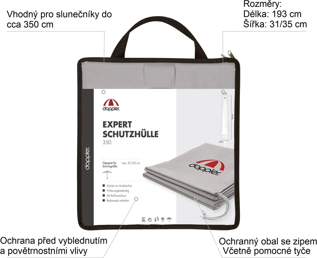 Doppler EXPERT - pokrowiec ochronny na parasole do 3,5 m