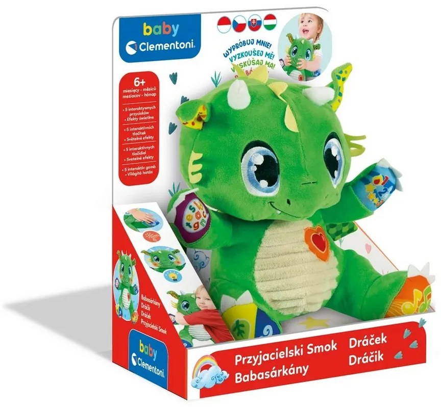 Clementoni Clemmy baby - Interaktywny pluszowy smok