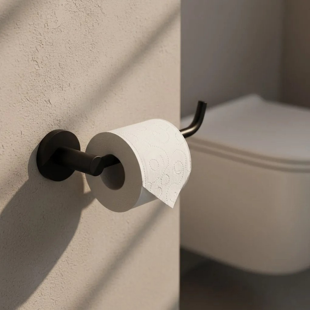Uchwyt na papier toaletowy 5609 Leo Czarny