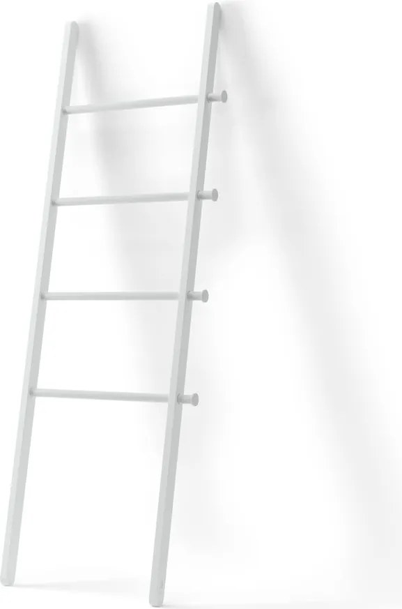 Biała drabina dekoracyjna z drewna topolowego Leana – Umbra