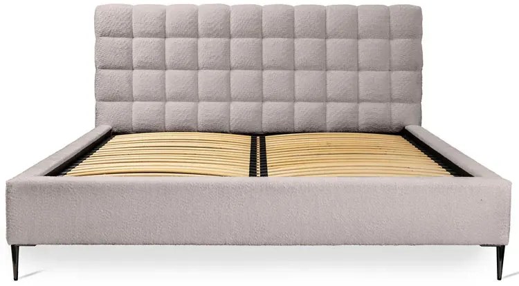 Tapicerowane łóżko dwuosobowe cappuccino Idor - 3 rozmiary