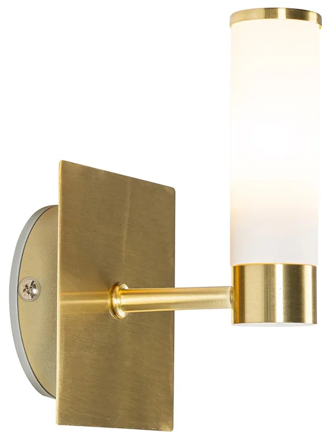 Nowoczesna lampa ścienna do łazienki mosiądz IP44 - Bath Nowoczesny Oswietlenie wewnetrzne