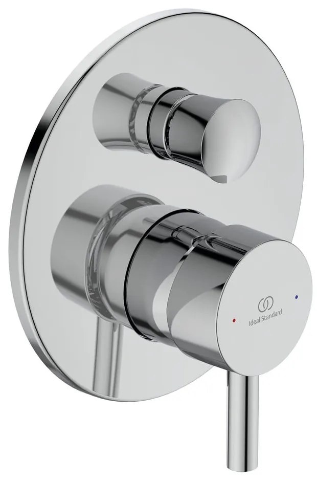 Bateria podtynkowa w kolorze srebra z połyskiem Ceraline – Ideal Standard