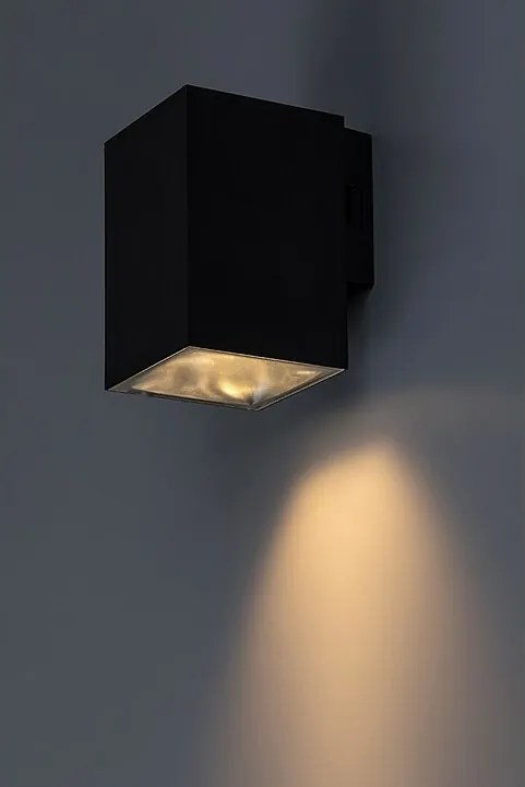 Rabalux 77156 zewnętrzna lampa ścienna LED Urfa, 9 W, IP65, czarny, 11,5 cm