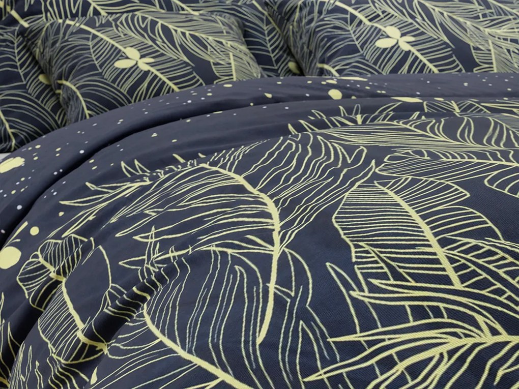 PrzytulneMieszkanie.pl PrzytulneMieszkanie.pl Pościel bawełniana VISATA czarna, 100% bawełna Rozmiar pościeli: 70 x 90 cm | 140 x 200 cm