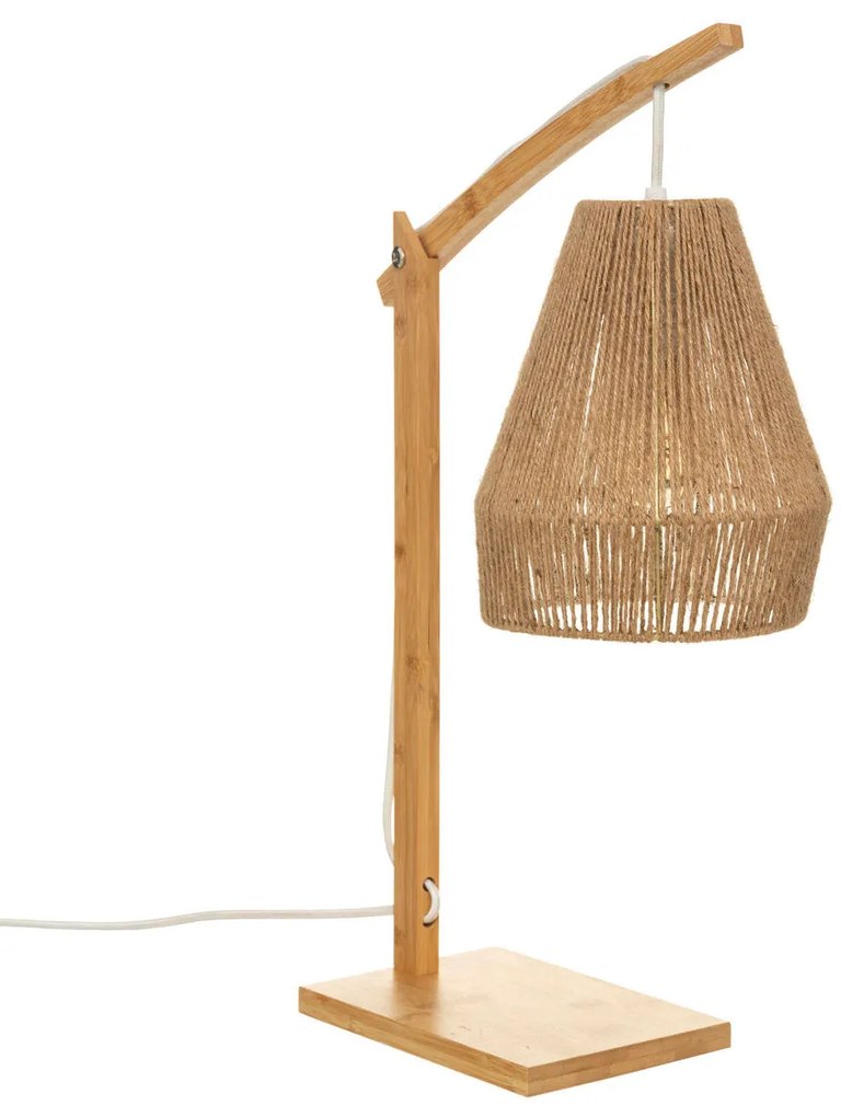 Lampa bambusowa stołowa PALM, 55 cm