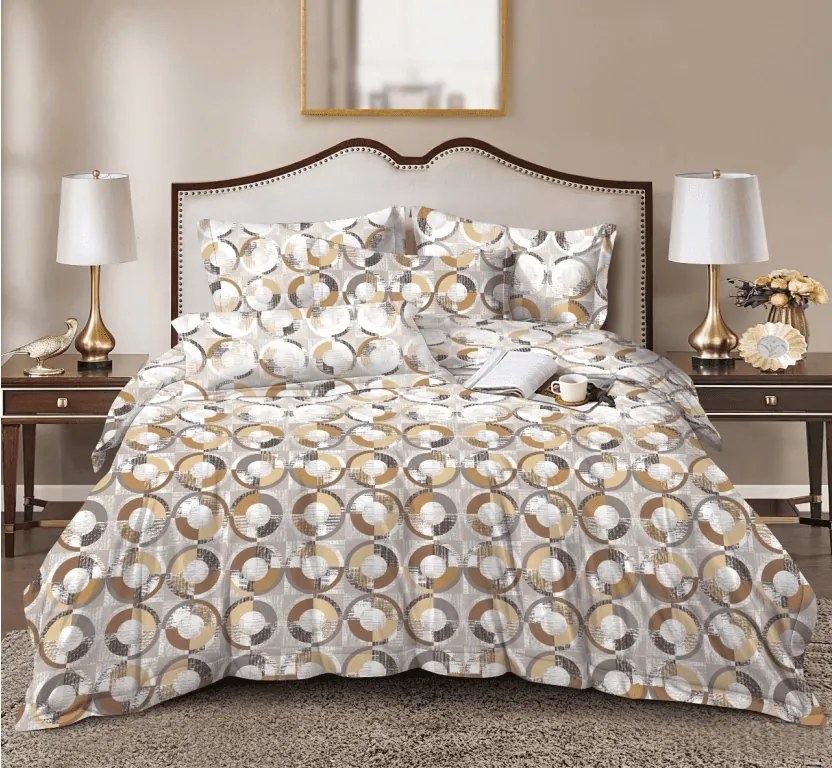 PrzytulneMieszkanie.pl PrzytulneMieszkanie.pl Pościel z mikrofibry CIRELLO brązowo-szara Rozmiar pościeli: 70 x 90 cm | 140 x 220 cm