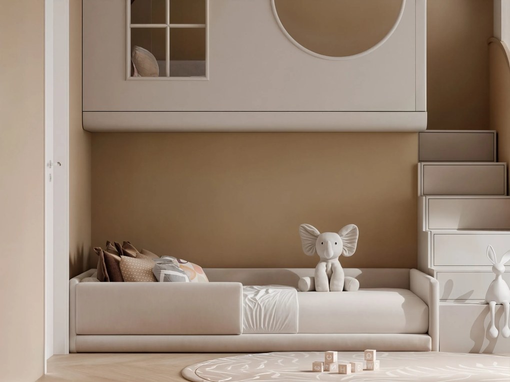 Łóżko dziecięce przypodłogowe ARIEL - 90x160