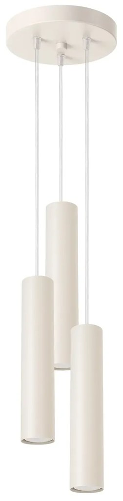 Lampa wisząca LAGOS 3P beżowa SOLLUX LIGHTING