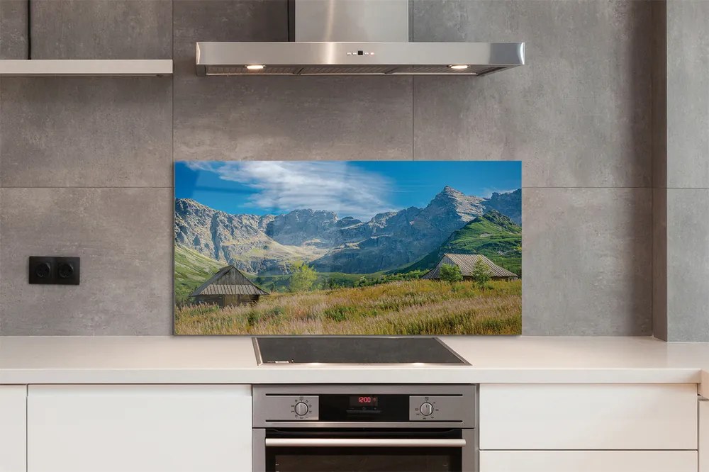 Panel szklany do Kuchni Górska Osada w Dolinie