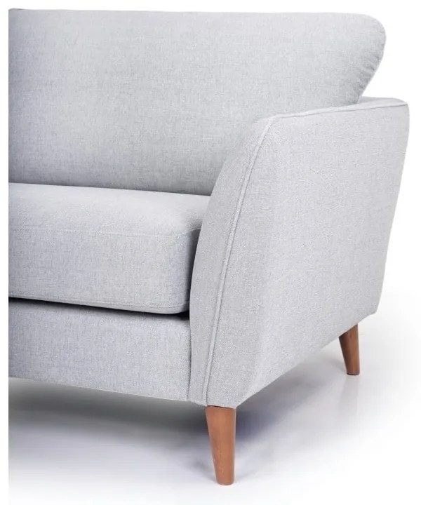 Jasnoszary narożnik Scandic Paris, lewostronny