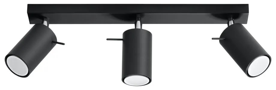 Czarna lampa sufitowa Sollux Ethna