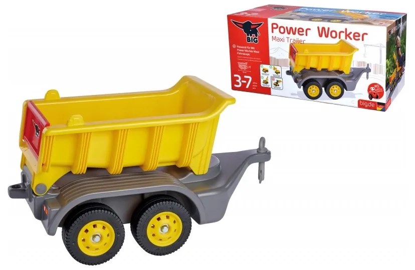 Big przyczepka do jeździków power worker maxi ruchoma platforma