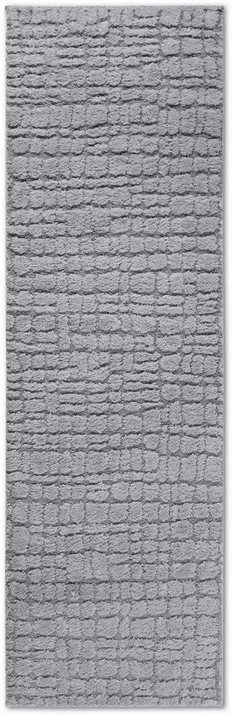 Dywan nowoczesny Gallery 3D  szary 80 cm x 240 cm