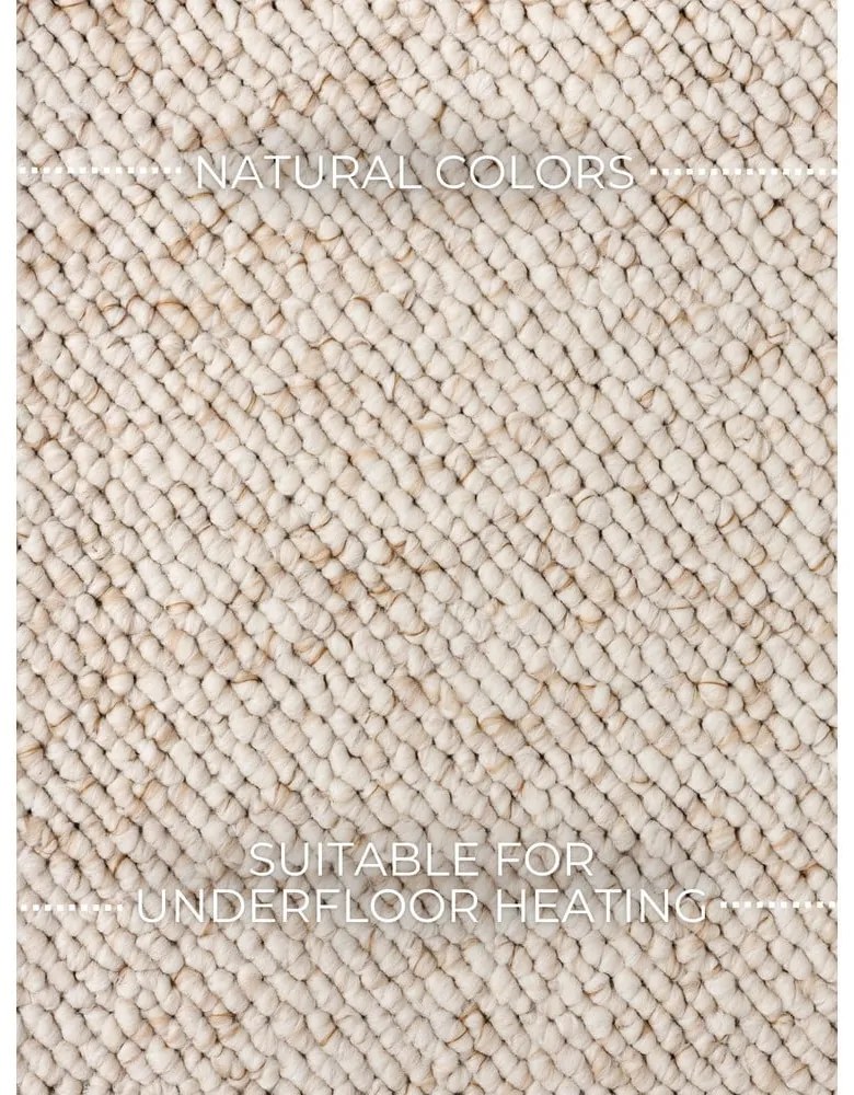 Kremowy dywan odpowiedni do prania 80x150 cm Rocco Cream – Elle Decoration
