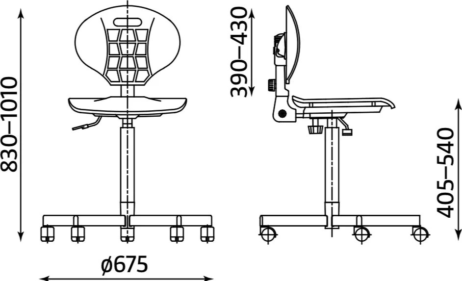 Krzesło spec. Nargo Steel