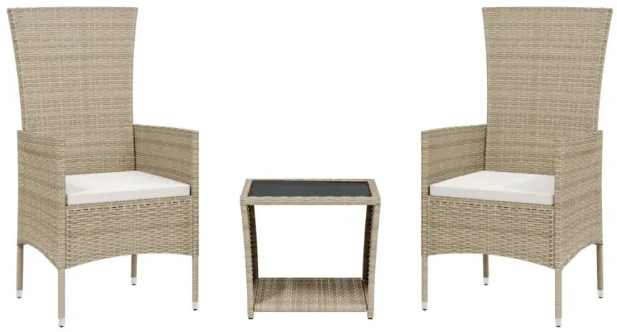 Beżowy zestaw mebli ogrodowych S4-T27