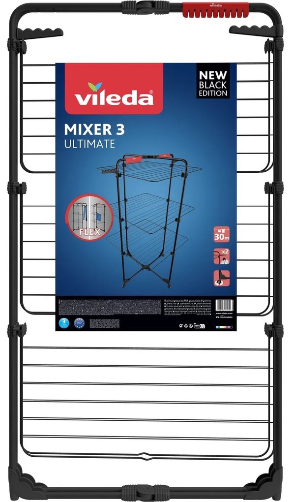Vileda Suszarka do ubrań Mixer 3, 30 m, czarna