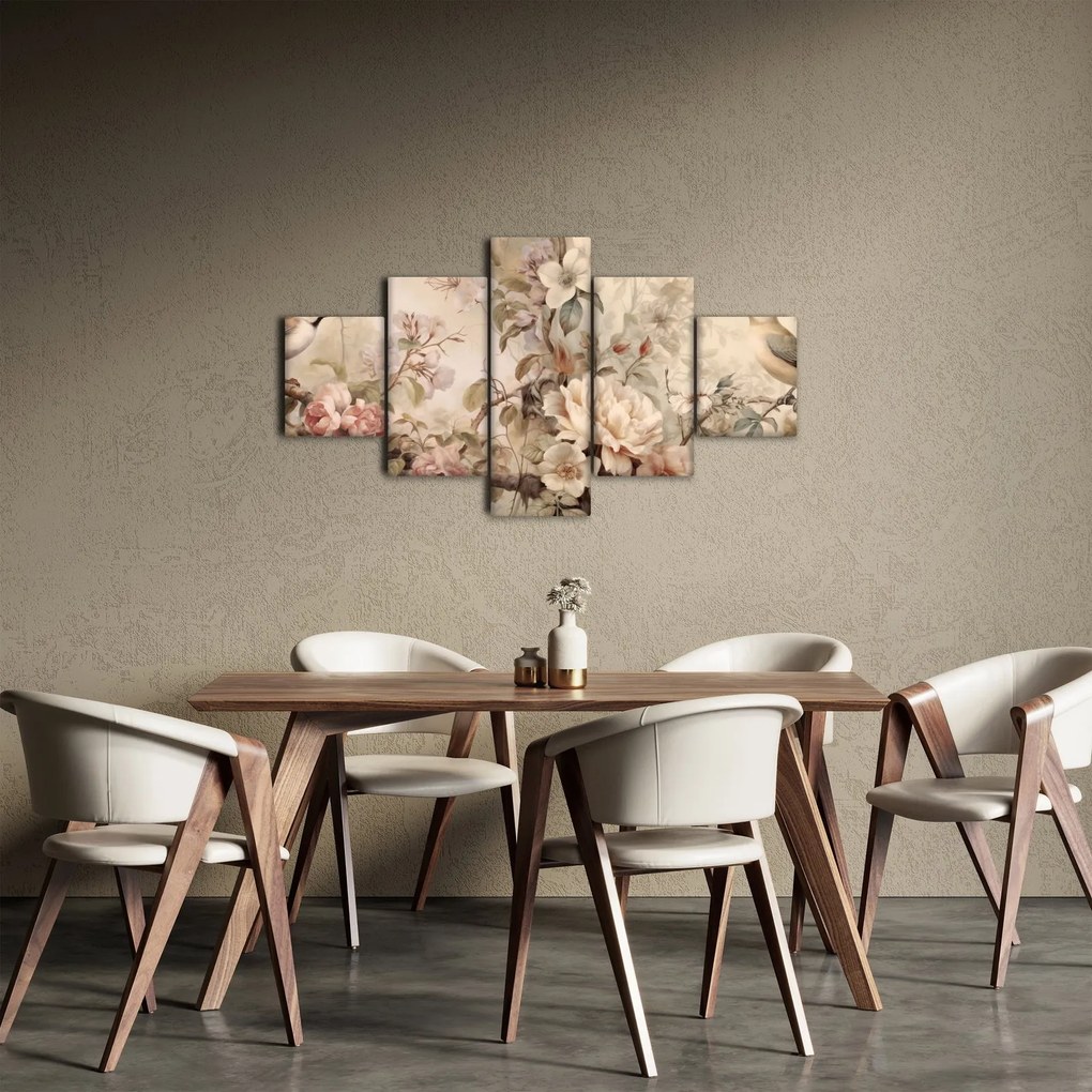Obraz - Obraz ptaka w stylu vintage (125x70 cm)