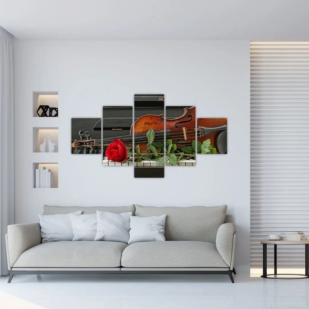 Obraz - Pamięć muzyka (125x70 cm)