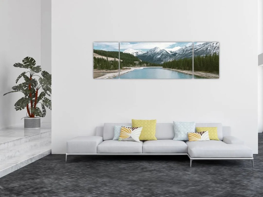 Obraz górskiego krajobrazu (170x50 cm)