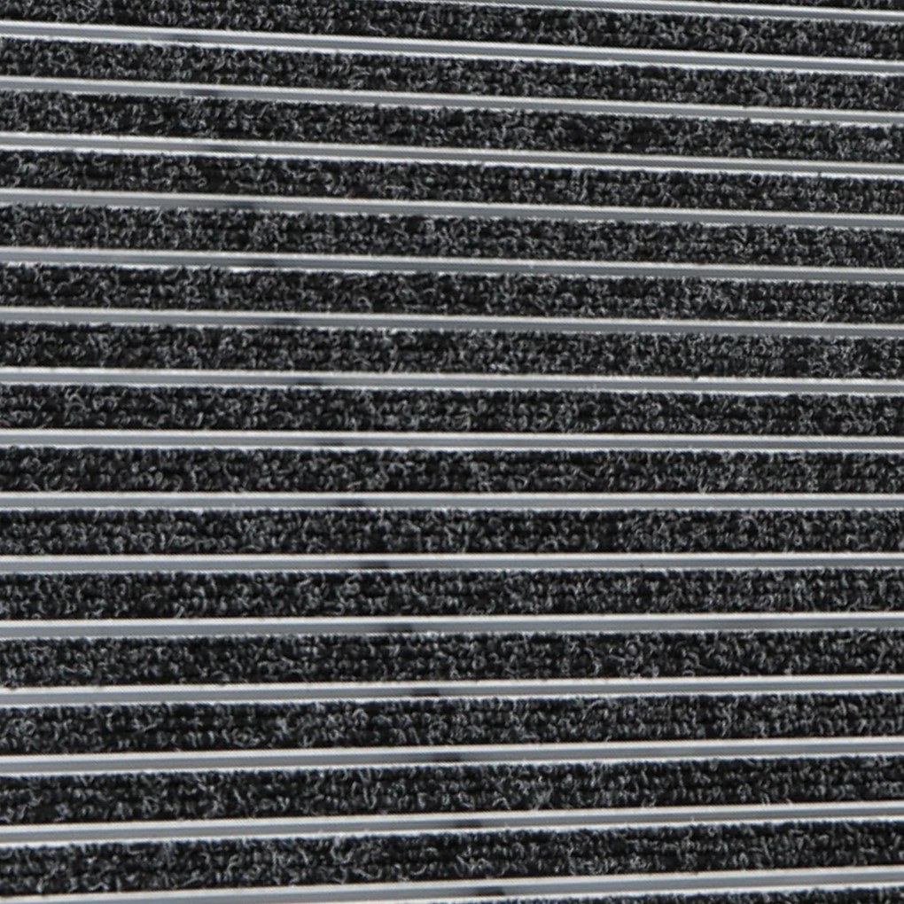 Aluminiowa mata czyszcząca z wkładem dywanowym, 180 x 120 cm, czarna