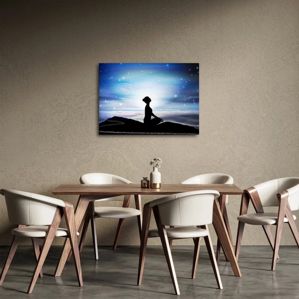 Obraz medytującej kobiety (70x50 cm)