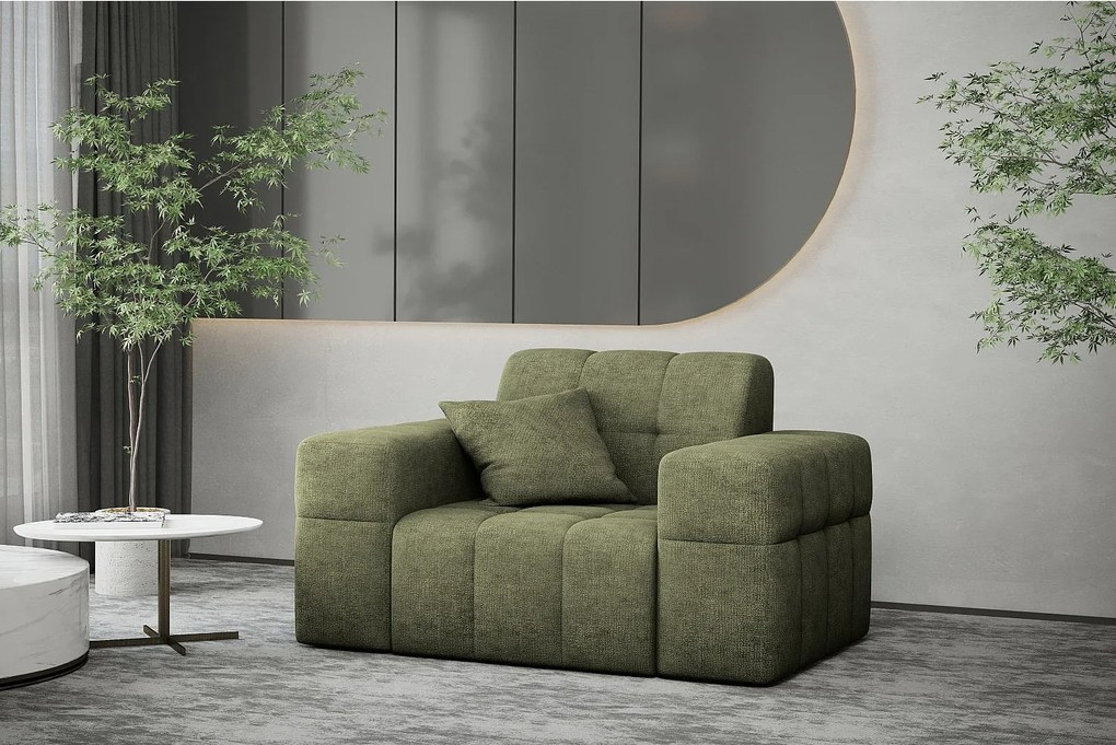 Fotel NIMES, tkanina Perfect Harmony, Zielony