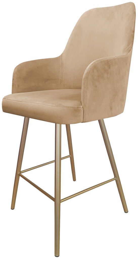 Hoker krzesło barowe Westa podstawa złota MG06