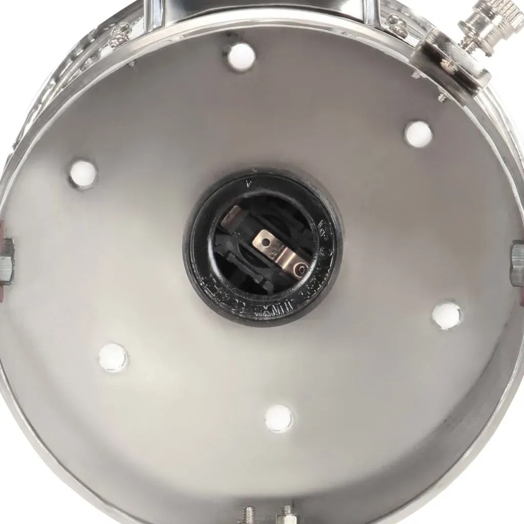 Czarna lampa stojąca drewniana z ruchomym kloszem - 6X EX190 N7-Z38
