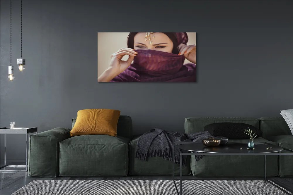 Obraz na płótnie Kobieta w Fiolecie