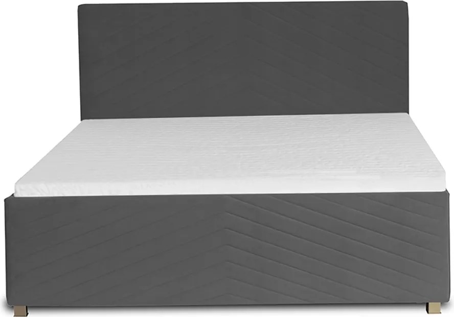 Łóżko VEGA 120x200 cm Żółty Z materacem