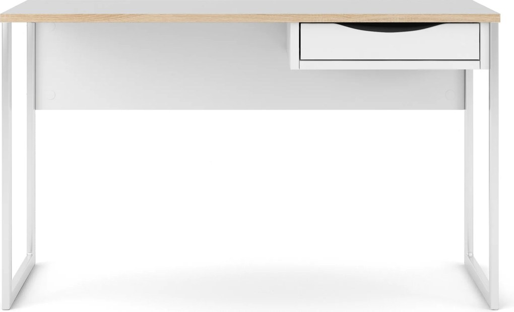 Białe biurko z szufladą Function Plus 1S