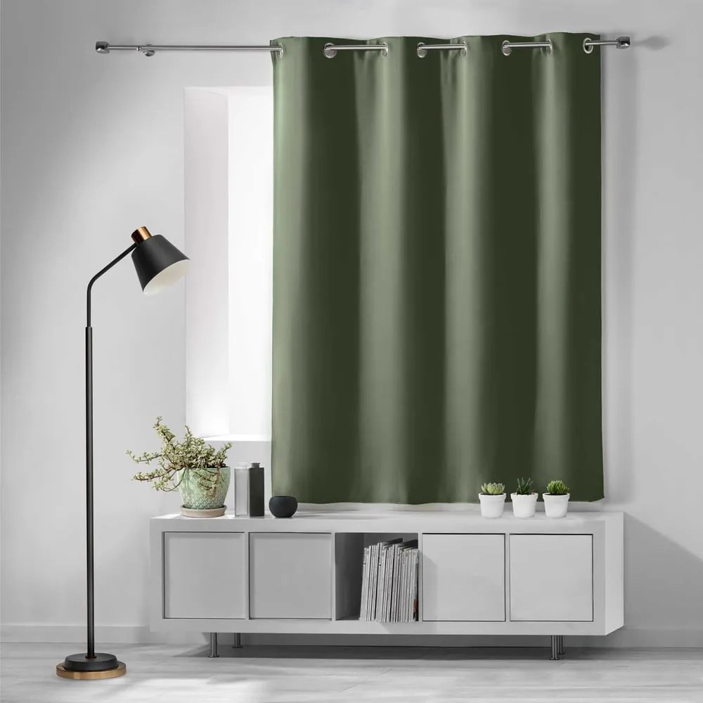 Zasłona zaciemniająca w kolorze khaki 135x180 cm Occult – douceur d'intérieur