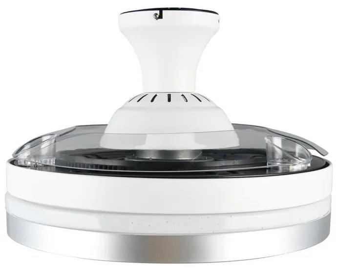 Biała/w kolorze srebra lampa sufitowa LED Lindberg – Trio