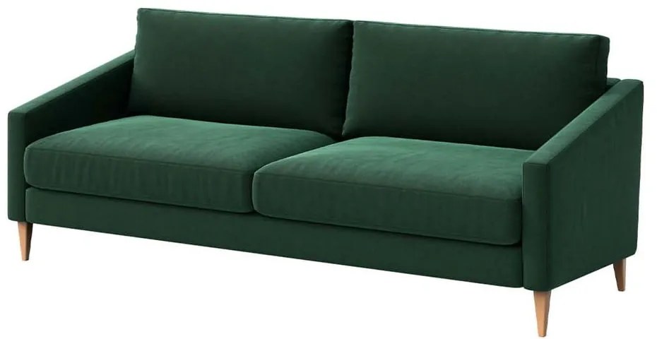 Ciemnozielona aksamitna sofa 200 cm Karoto – Ame Yens