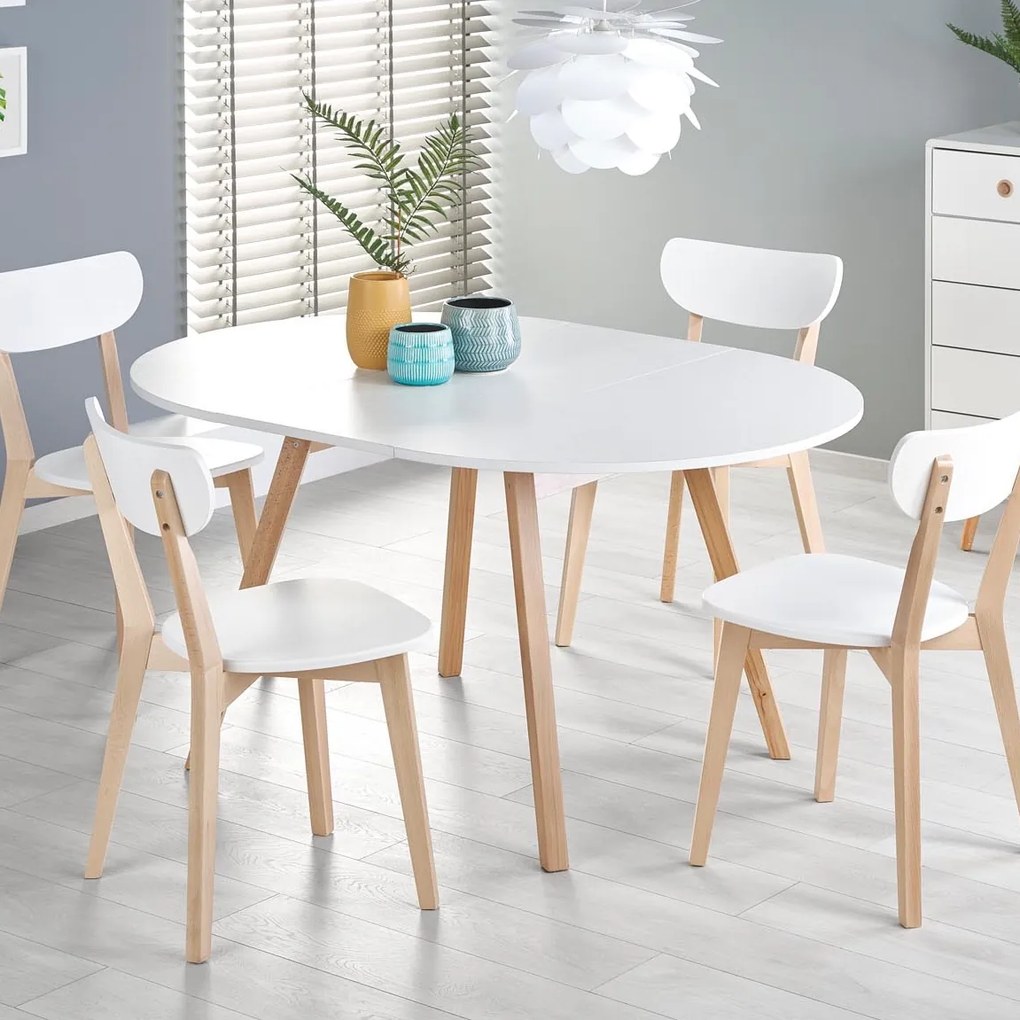 Skandynawskie krzesło bez podłokietników Buggi Halmar