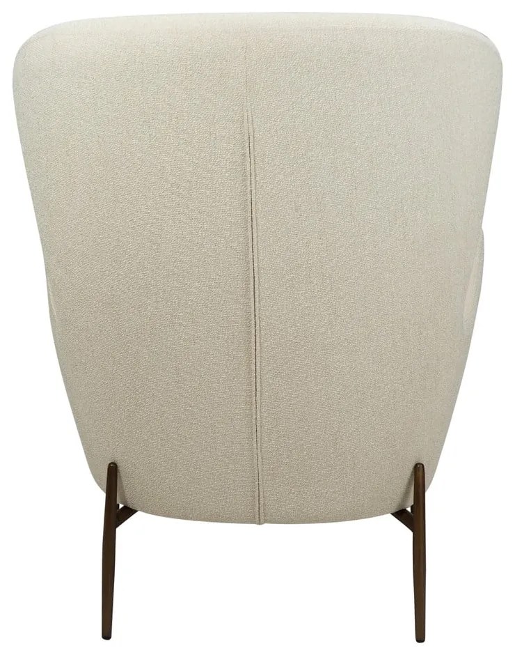 Kremowy fotel z materiału bouclé Glam – DAN-FORM Denmark