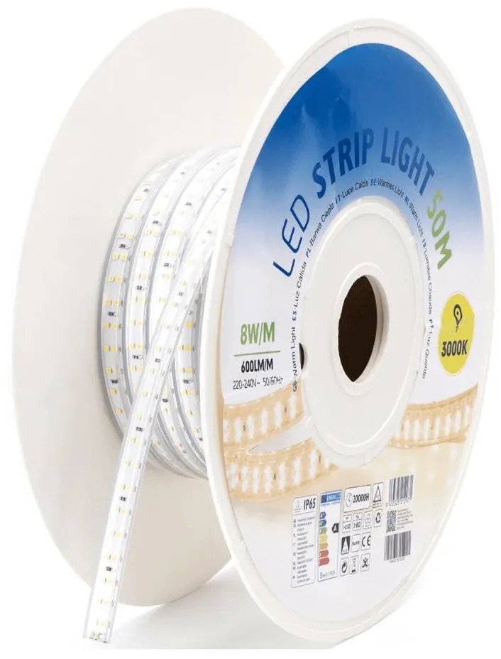 Aigostar - Taśma LED LED/400W/230V 50m 3000K IP65