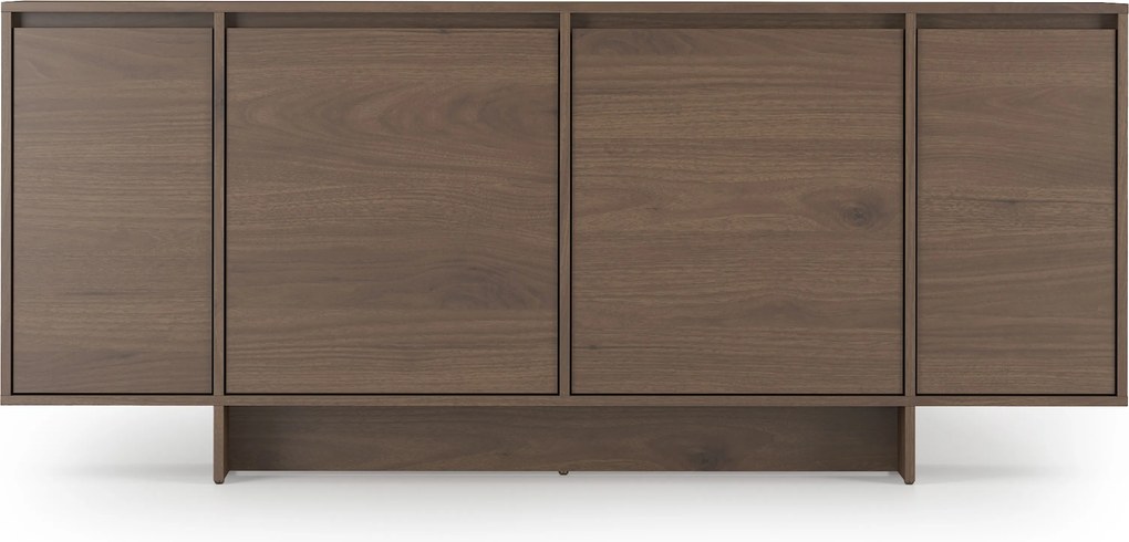 Komoda czterodrzwiowa Zolia 180 cm na cokole - orzech elegant