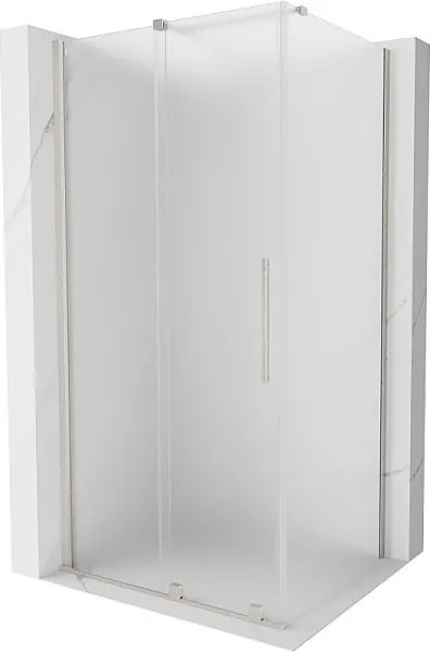 Mexen Velar kabina prysznicowa rozsuwana 110 x 75 cm, szron, nikiel szczotkowany - 871-110-075-31-97