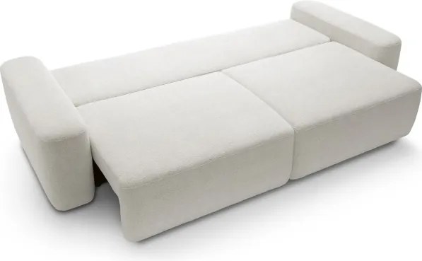 Sofa BOULI z funkcja spania i pojemnikiem BEŻOWY RAVEN 21