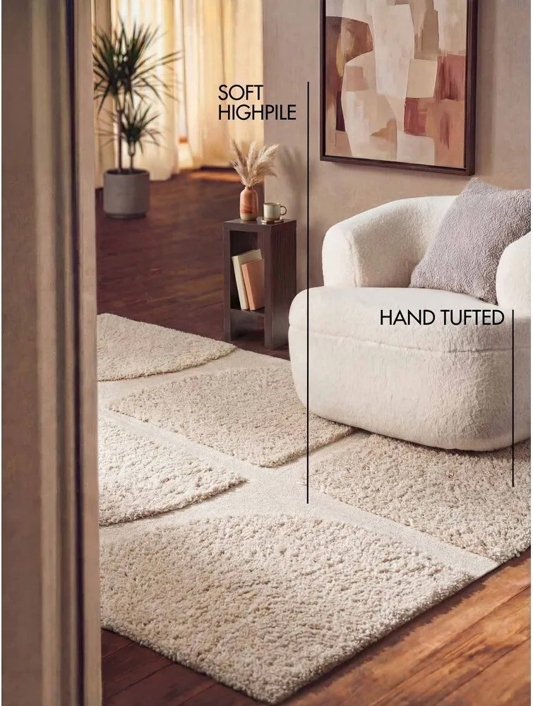 Kremowy dywan tkany ręcznie 200x300 cm Lambeth Jasper – Ted Baker