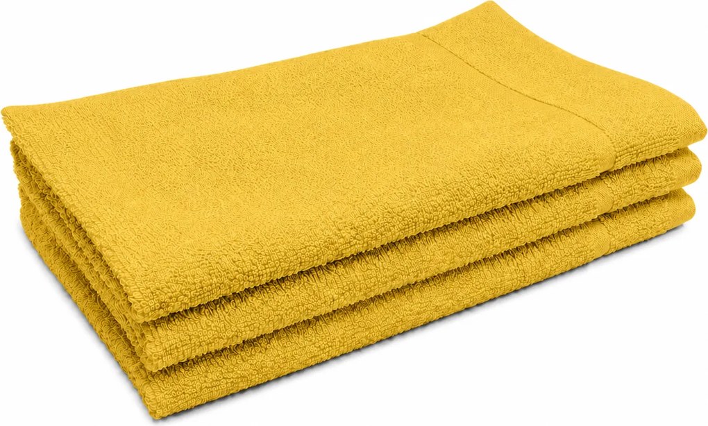Ręcznik Classic mały żółty 30x50 cm, 100% bawełna