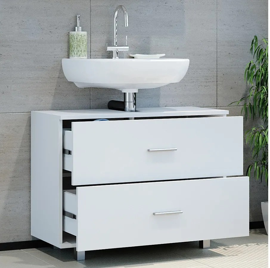 Szafka na wannę biały 80x33x60.8 ilias